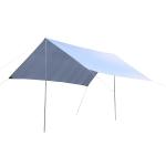 Outsunny Toldo de Refugio Portátil Impermeable 3x3 m Carpa Tienda de Campaña Grande para Camping Playa Picnic Protección Solar Blanco(c-2)