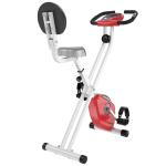 HOMCOM Bicicleta Estática para Ejercicios Profesional Bicicleta Vertical Plegable de Forma X con 8 Niveles Resistencia Magnética Asiento con Altura Ajustable Acero 43x97x109 cm Verde(c-1)