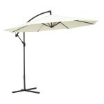 Outsunny Sombrilla Inclinable de Jardín o Patio - Verde Oscuro - Acero y Tela de Poliéster 180g/metro cuadrado - 3 x 2.6M (Diámetro x Alto)(c-3)