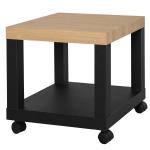 HOMCOM Mueble Auxiliar de Estilo Industrial Retro con Gran Cajón Estante Abierto Superficie Espaciosa Marco de Metal Mesa Multifuncional 73x45,5x76 cm(c-1)