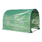Outsunny Invernadero de Jardines y Huertos con 6 Ventanas para Cultivos Plantas y Verduras Cubierta de PE 140g/㎡ 6x3x2m(c-2)