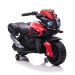 HOMCOM Moto Eléctrica para Niños de +18 Meses 6V con Faros Bocina 2 Ruedas de Equilibrio Velocidad Máx. de 3 km/h Motocicleta de Juguete 88,5x42,5x49 cm Rojo(c-2)