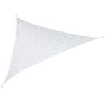 Outsunny Toldo Vela 5x5x5m Triángulo Color Crema Sombrilla Parasol Terraza Jardín Camping(c-4)