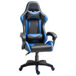 Vinsetto Silla Gaming Profesional Silla para Gamers Silla de Escritorio Ergonómica Reclinable y Ajustable en Altura con Respaldo Alto Reposacabezas y Reposabrazos 66x66x128-138 cm Rojo(c-2)