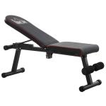 HOMCOM Banco de Musculación Banco Abdominal Pesas Estiramiento de Brazos Multifuncional para Fitness con 2 Cuerdas Expansor Acero(c-1)