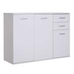 HomCom® Armario Gabinete Mueble Organizador de Almacenaje Multiusos de Comedor Salón con Puertas y Cajones 106x35x76cm(c-3)