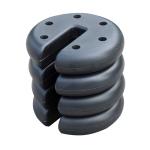 Outsunny® Juego de 4 Peso de Pierna Gazebo Relleno de Cemento Pie de Soporte para Carpa Plegable Base Ponderada de Cenador Φ20x4.5cm(c-2)