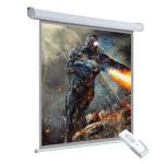HomCom Pantalla del Proyector Eléctrica Pantalla para Proyección Motorizada 84" 4:3 con Control Remoto Cine en Casa Presentaciones(c-2)