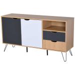 HOMCOM Aparador Buffet Armario Gabinete Consola Mueble Multiusos de Comedor Salón Baño Pasillo 80x29.5x96cm(c-1)