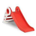 HOMCOM Tobogán Infantil para Niños de +3 Años Tobogán Ancho Plegable con Escaleras Rampa Larga para Jardín Parque Interiores 120x50x56 cm Rojo(c-3)
