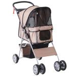 Pawhut 1571260031 - cochecito paseo mascotas rojo plegable 75x45x97cm(c-3)