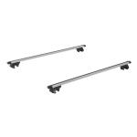 HOMCOM Juego de Barras para Techo Aluminio Universal Baca Portaequipajes Coche con Cierre 135cm(c-1)