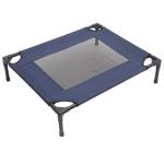 PawHut Cama para Mascotas Interior y Exterior 76x61x18cm Cama para Perros Desmontable Portátil Color Azul y Negro(c-1)