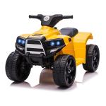 HOMCOM Quad Eléctrico para Niños +18 Meses Cuatrimoto Infantil a Batería 6V con Faros Bocina Velocidad 0-3 km/h Avance y Retroceso 65x40x43 cm Rojo(c-2)