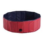 PawHut Piscina para Perros Gatos Plegable Ø140x30cm Piscina Rígida para Mascotas Natación Baño Color Azul(c-3)