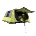 Outsunny Tienda de Campaña Familiar 4-8 Personas Carpa Grande Acampada Tipo Refugio para Playa - Picnic Portátil y Impermeable con Bolsa de Transporte Mosquitera Protección Solar UV 410x310x225cm(c-2)