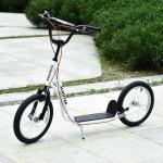 HOMCOM Scooter Patinete para Niños Mayores de 5 Años con Manillar Ajustable en Altura 2 Neumáticos de Caucho Inflable 139x58x90-96cm(c-2)