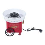 HOMCOM Máquina de Algodón de Azúcar Eléctrica Profesional Estilo Retro Regalo Infantil para Fiestas Cumpleaños Acero Inox. Aluminio 450W-550W Cotton Candy Machine 30x30x28cm Rosa(c-1)