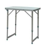 Outsunny Mesa de Camping Plegable y Convertible con Altura Regulable - Color Blanco - Aluminio y MDF - 120x60x54-70cm(c-2)