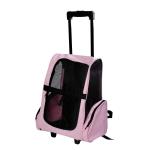 PawHut Transportin Carrito Perro 2 en 1 Mochila Carrito 36x30x49 cm Mascotas Perro Gato Verde(c-4)