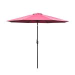 Outsunny Parasol Grande de Jardín Desmontable Ángulo Regulable y Manivela de Apertura Fácil 300x245cm Verde(c-2)