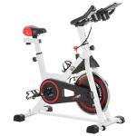 HOMCOM Bicicleta Estática Profesional Bicicleta Fitness con Pantalla LCD Asiento e Ejercicio Regulables Resistencia Magnética 47x120x104.5-117cm(c-2)