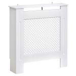 HOMCOM Cubierta de Radiador Cubre Radiador para Radiador Decorativa Diseño Moderno MDF 112x19x81cm Blanco(c-3)