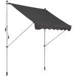 Outsunny Toldo para Balcón Ajustable 200x150cm con Patas Telescópicas de Suelo a Techo Perfecto para Puertas y Ventanas Color Verde(c-4)