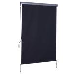 Outsunny Toldo Vertical Enrollable con Manivela 140x250 cm Protección UV para Interior y Exterior Balcón Porche Terraza Color Gris(c-2)