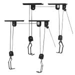 HOMCOM Portaequipajes Posterior para Bicicleta Estante Soporte de Equipajes con Protecciones Laterales Carga 9 kg Aluminio 49x12x14 cm Negro(c-2)
