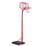 HOMCOM Juego de Canastas de Baloncesto Plegables y Portátiles con Contador Electrónico Doble y 4 Pelotas de Baloncesto 205x110x205cm (PxANxAL)(c-3)