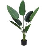 Outsunny Árbol de Ficus Artificial de 145 cm de Altura 756 Hojas con Maceta para Decoración de Hogar Interiores y Exteriores Verde(c-4)