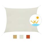 Outsunny Toldo Vela Rectángulo Color Rojo Sombrilla Parasol Terraza Jardin Camping 3x4m(c-3)