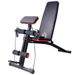 HOMCOM Máquina de Sissy Squat Equipo Multifuncional para Sentadillas Entrenamiento de Abdominales con Asiento y Cojín para Piernas Ajustables 71x108x46-58 cm Negro(c-1)