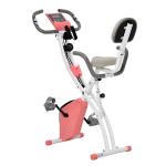 HOMCOM Bicicleta Estática para Ejercicios Profesional Bicicleta Vertical Plegable de Forma X con 8 Niveles Resistencia Magnética Asiento con Altura Ajustable Acero 43x97x109 cm Verde(c-6)
