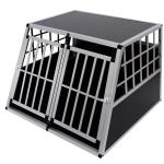 Pawhut Jaula de Transporte Hermética Para Perros - Aluminio y Madera Contrachapada - 104x91x69cm(c-1)