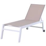 Outsunny Tumbona Multiposiciones de Jardín con Respaldo Reclinable en 5 Posiciones de Aluminio y textilene Carga 160 kg para Patio Terraza 169x65x102 cm Verde(c-3)