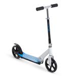 HOMCOM Patinete para Niños y Adultos Scooter Plegable Plegable Manillar Ajustable Marco Aluminio Ligero y Estable Carga 80kg Aluminio 84x34x86-96 cm Blanco(c-2)