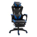 Vinsetto Silla Racing Gaming Ergonómica Silla para gamers Silla de Escritorio para Oficina Ajustable Altura con Respaldo Regulable Almohada Lumbar Reposapiés Retráctil 65x70x117-125 cm Rojo(c-1)