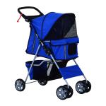 Pawhut 1571260031 - cochecito paseo mascotas rojo plegable 75x45x97cm(c-2)