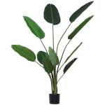 Outsunny Árbol de Ficus Artificial de 145 cm de Altura 756 Hojas con Maceta para Decoración de Hogar Interiores y Exteriores Verde(c-5)