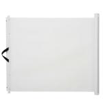 PawHut Barrera de Seguridad - Hierro Blanco 74-95 x 70cm(c-4)