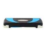HOMCOM Tabla de Step Ajustable y Antideslizante para Fitness - Color Negro y Gris - Plástico - 80x31x10/15/20cm(c-2)