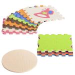 HOMCOM Alfombra Puzzle para Bebés 120x90,5x16,5 cm con 25 Piezas de Espuma EVA Suave Área de Cobertura de 9 m² Modelo Instrumentos Musicales Multicolor(c-2)