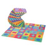 HOMCOM Alfombra Puzzle Infantil Piezas de 31x31x1cm Juego Rompecabezas 29 Letras Acento y Números 0 al 9 Colchoneta para Niños 3,6 metros cuadrados(c-5)