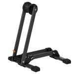 HOMCOM Soporte de Estacionamiento para 2 Bicicletas Garaje Interior Exterior Estable Portátil Almohadilla Antideslizante 60x54x57cm(c-2)