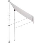 Outsunny Toldo para Balcón Ajustable 200x150cm con Patas Telescópicas de Suelo a Techo Perfecto para Puertas y Ventanas Color Verde(c-2)