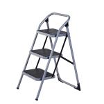 HOMCOM Escalera Acero Plateado 92x48x62cm(c-2)