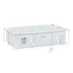 Outsunny Piscina Desmontable Tubular 291x190x75 cm con Depuradora de Cartucho 1,200L/H Piscina Rectangular de Exterior para Adultos y Niños 3600L Gris(c-1)