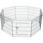 PawHut Parque Perros Jaula Plegable Mascotas Cerca Entrenamiento Cachorros 8 Vallas (71x76cm)(c-2)